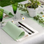 SERVIETTES 'LIKE LINEN' 70 G/M2 40x40 CM VERT POMME SPUNLACE (600 UNITÉ)