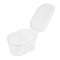 PETITS POTS + COUVERCLE INCLUS 80 ML 7,5x5,5x3,7 CM TRANSPARENT PET (1000 UNITÉ)
