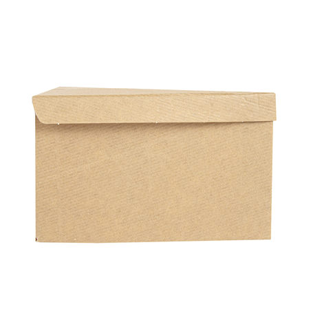 BOÎTES TRIANGULAIRES PÂSTISSERIE 'THEPACK' 240 G/M2 14,4x8,5x9 CM MARRON CARTON ONDULÉ NANO-MICRO (600 UNITÉ)