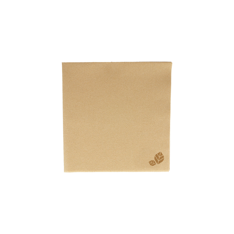 SERVIETTES P. 1/4  55 G/M2 20x20 CM NATUREL AIRLAID (3600 UNITÉ)