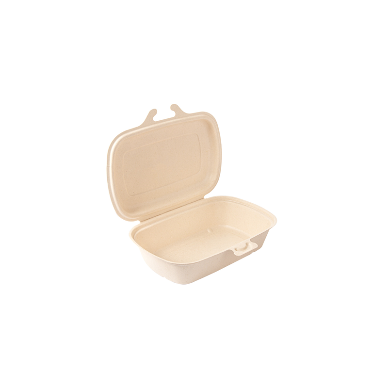 COQUILLES 'BIONIC' 900 ML 22,4x14x6 CM NATUREL BAGASSE (400 UNITÉ) COQUILLES 'BIONIC' 900 ML 22,4x14x6 CM NATUREL BAGASSE (400 UNITÉ)