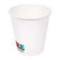 GOBELETS BOISSONS CHAUDES 1 PAROI 300 ML 300 + 18 PE G/M2 Ø9/6x9,5 CM BLANC CARTON (1000 UNITÉ)