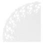 DENTELLES RONDES AJOURÉES  53 G/M2 Ø 14 CM BLANC PAPIER (250 UNITÉ)