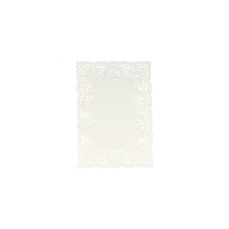DENTELLES RECTANGULAIRES  47 G/M2 21x15 CM BLANC PAPIER (250 UNITÉ)