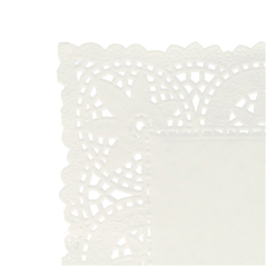 DENTELLES RECTANGULAIRES  47 G/M2 21x15 CM BLANC PAPIER (250 UNITÉ)