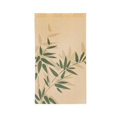 SACHETS CROISSANTS 'FEEL GREEN' 32 G/M2 14+7x22 CM NATUREL KRAFT (500 UNITÉ)