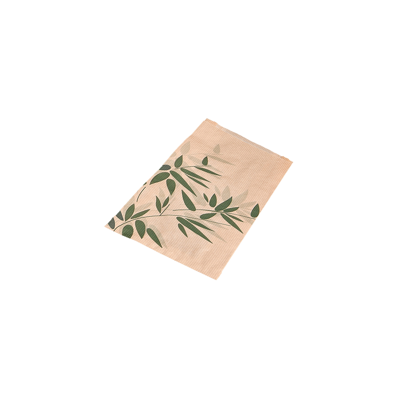 SACHETS BOULANGERIE 'FEEL GREEN' 32 G/M2 26+8x35 CM NATUREL KRAFT (250 UNITÉ)