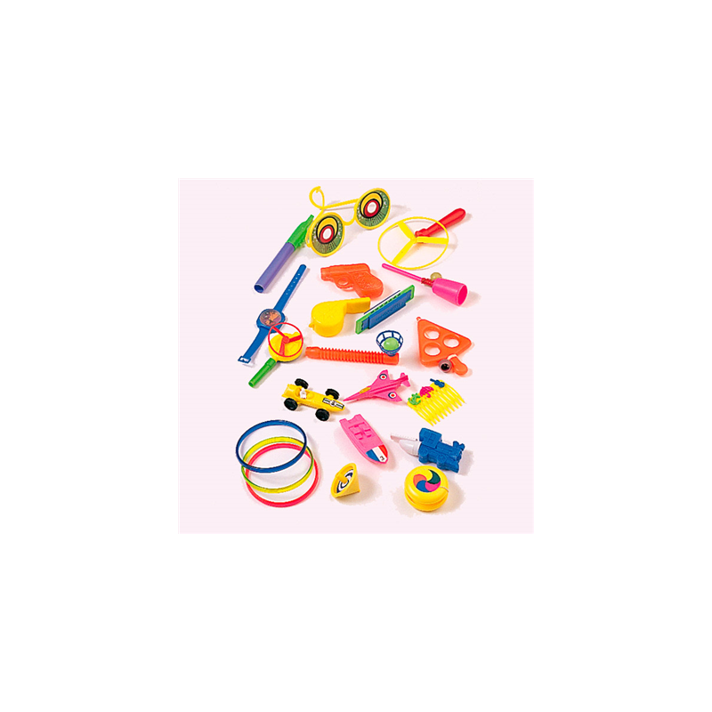 100 U. JOUETS ÉCONOMIQUES   ASSORTI PLASTIQUE (1 UNITÉ)