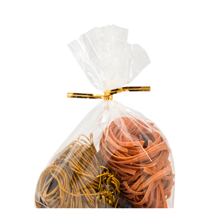 FERMETURES SACHETS  9,5 CM DORE METAL (100 UNITÉ)