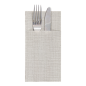 SERVIETTES KANGOUROU 'DRY COTTON' 55 G/M2 40x40 CM GRIS AIRLAID (700 UNITÉ)