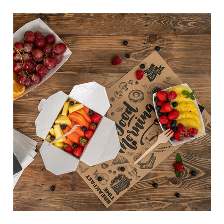 SETS DE TABLE 'GOOD MORNING' 115 G/M2 24,5x38,5 CM NATUREL KRAFT (1000 UNITÉ)