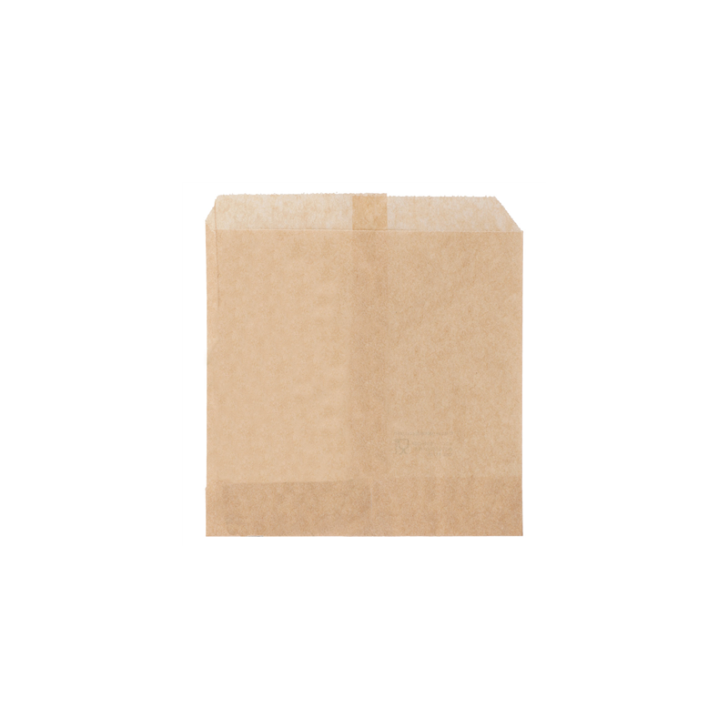 SACHET POUR FRITURES  34 G/M2 12x12 CM NATUREL PARCH.INGRAISSABLE (1000 UNITÉ)