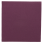 SERVIETTES ECOLABEL 'DOUBLE POINT' 18 G/M2 39x39 CM PRUNE OUATE (1200 UNITÉ)