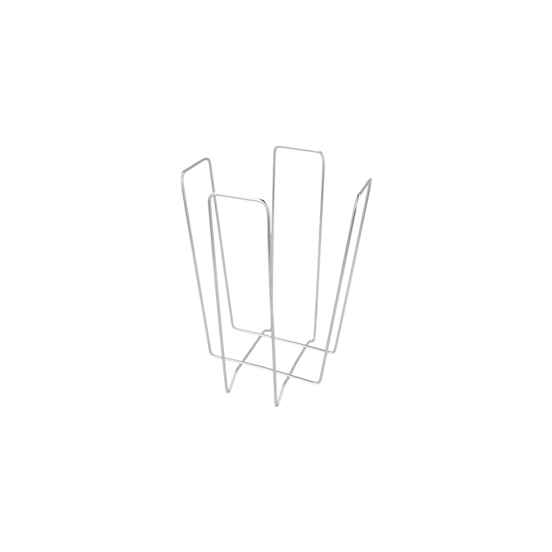 DISTRIBUTEUR SERVIETTES  11x11x18 CM ARGENTE INOX (1 UNITÉ)