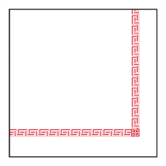 SERVIETTES "GRECQUE"