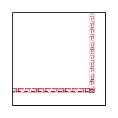 SERVIETTES "GRECQUE"