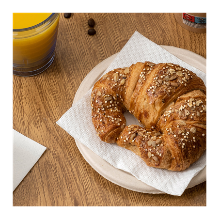 SERVIETTES ECOLABEL 1 PLI  20 G/M2 30x30 CM BLANC OUATE (2400 UNITÉ)