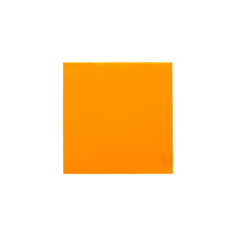 SERVIETTES  55 G/M2 40x40 CM MANDARINE AIRLAID (700 UNITÉ)