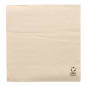 SERVIETTES ECOLABEL 1 PLI  23 G/M2 33x33 CM NATUREL OUATE RECYCLÉE (3000 UNITÉ)