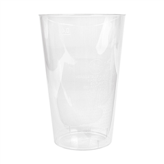 VERRES INJECTÉS 400 ML Ø 8,5/6x13 CM TRANSPARENT PS (500 UNITÉ)