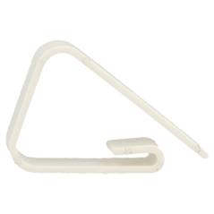 PINCES POUR FIXATION NAPPES  5x3,5x1 CM BLANC PP (100 UNITÉ)