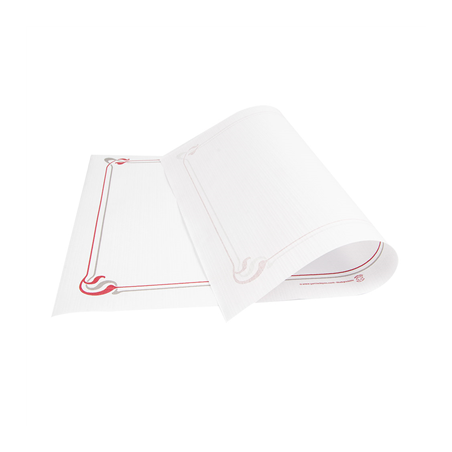 SETS DE TABLE BORDEAUX & GRIS 'MAXIM' 48 G/M2 31x43 CM BLANC CELLULOSE (2000 UNITÉ)