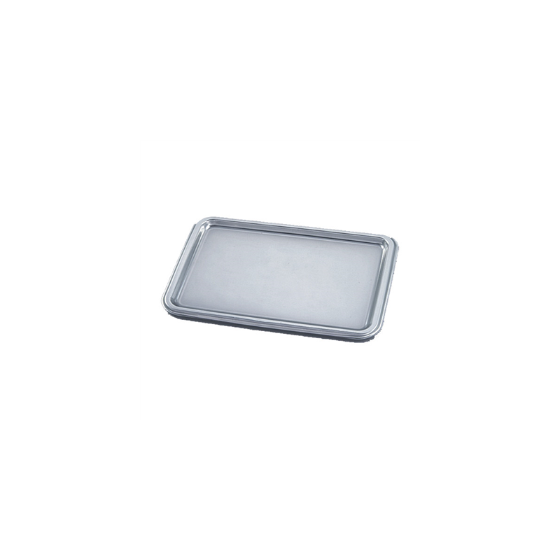 PLATEAUX DE LUXE 'LUNCH'  25x35 CM ARGENTE PET (10 UNITÉ)