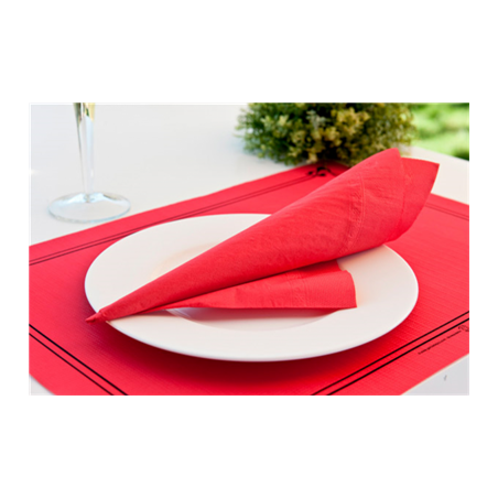 SETS DE TABLE  48 G/M2 31x43 CM ROUGE CELLULOSE (2000 UNITÉ)
