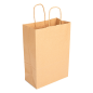 SACS SOS AVEC ANSES  80 G/M2 20+10x29 CM NATUREL KRAFT (250 UNITÉ)