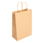 SACS SOS AVEC ANSES  80 G/M2 20+10x29 CM NATUREL KRAFT (250 UNITÉ)