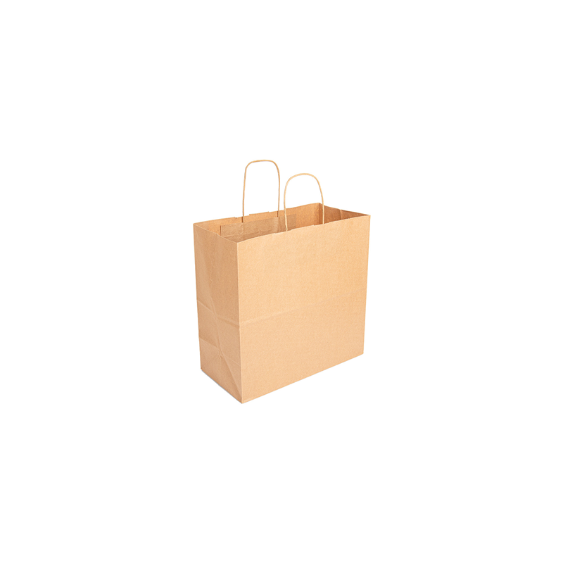 SACS SOS AVEC ANSES  90 G/M2 32+16x31 CM NATUREL KRAFT (250 UNITÉ)