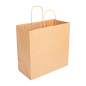 SACS SOS AVEC ANSES  90 G/M2 32+16x31 CM NATUREL KRAFT (250 UNITÉ)