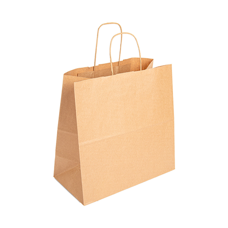 SACS SOS AVEC ANSES  90 G/M2 32+16x31 CM NATUREL KRAFT (250 UNITÉ)
