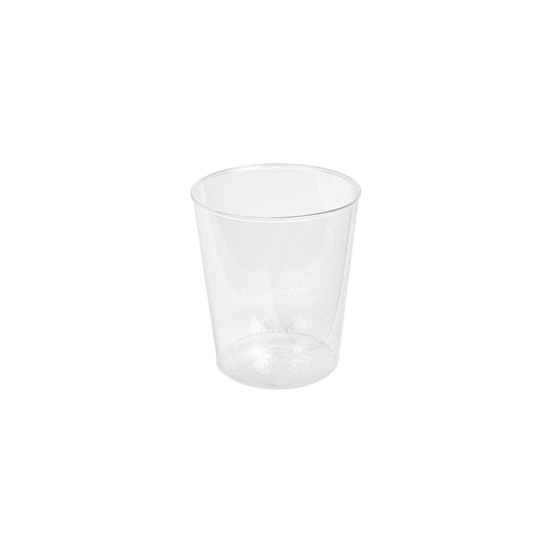 VERRES INJECTÉS LIQUEUR 20 ML Ø 3,7/2,8x4,2 CM TRANSPARENT PS (2700 UNITÉ)
