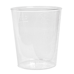 VERRES INJECTÉS LIQUEUR 20 ML Ø 3,7/2,8x4,2 CM TRANSPARENT PS (2700 UNITÉ)