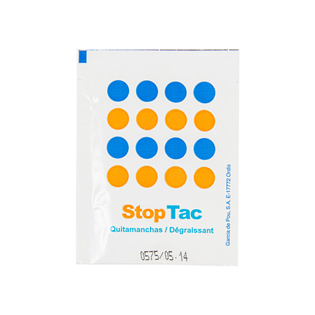 LINGETTES "DÉTACHANTES" 'STOPTAC'  6x8 CM BLANC CELLULOSE (500 UNITÉ)