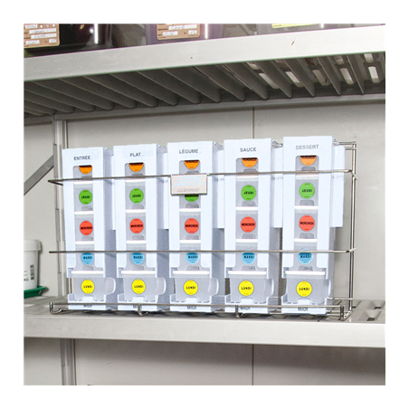 SUPPORT MURAL POUR 5 MODULES 53x14x30 CM INOX (1 UNITÉ)