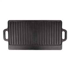 PLAQUE À GRILLER  50,5/42x23x1 CM NOIR FER (1 UNITÉ)