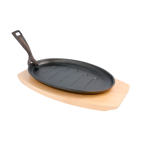ASSIETTE CHAMPÊTRE OVALE + SUPPORT EN BOIS