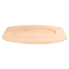 ASSIETTE CHAMPÊTRE OVALE + SUPPORT EN BOIS