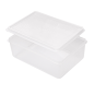RÉCIPIENT ALIMENTS + COUVERCLE INCORPORÉ 1000 ML 18x12,8x6,5 CM BLANC PP (1 UNITÉ)