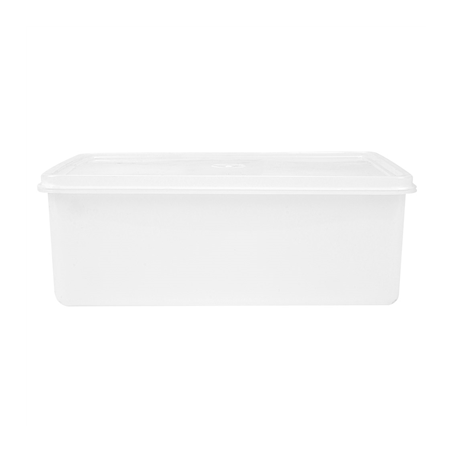 RÉCIPIENT ALIMENTS + COUVERCLE INCORPORÉ 1450 ML 20,5x14x8 CM BLANC PP (1 UNITÉ)