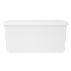 RÉCIPIENT ALIMENTS + COUVERCLE INCORPORÉ 6750 ML 30x20x15 CM BLANC PP (1 UNITÉ)