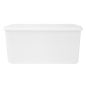 RÉCIPIENT ALIMENTS + COUVERCLE INCORPORÉ 6750 ML 30x20x15 CM BLANC PP (1 UNITÉ)