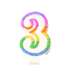 BOUGIES ANNIVERSAIRE N.3