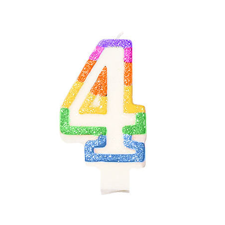 BOUGIES ANNIVERSAIRE N.4