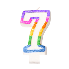 BOUGIES ANNIVERSAIRE N.7