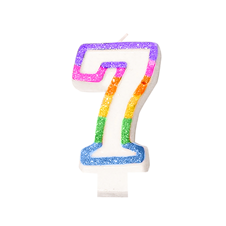 BOUGIES ANNIVERSAIRE N.7