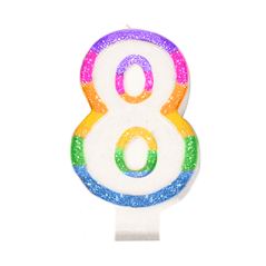 BOUGIES ANNIVERSAIRE N.8