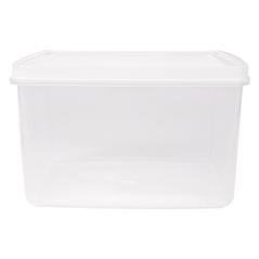 RÉCIPIENT ALIMENTS + COUVERCLE INCORPORÉ 2500 ML 18,5x18,5x11 CM BLANC PP (1 UNITÉ)
